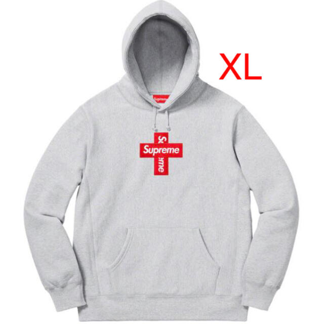 Supreme Cross Box Logo Hooded Sweatshirt