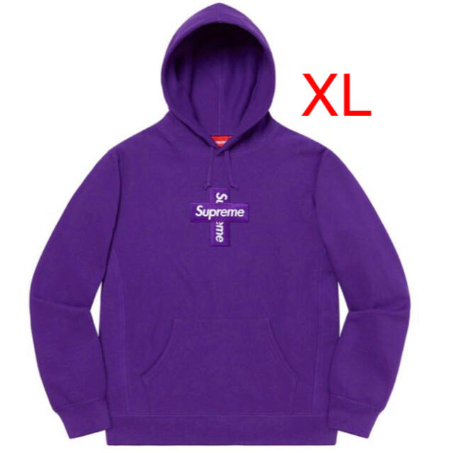 Supreme Cross Box Logo Hooded Sweatshirt