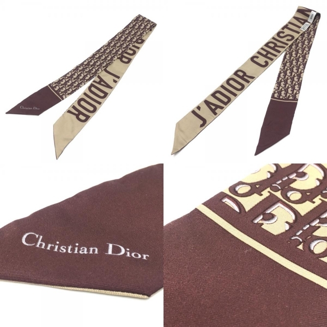 100%新品最新作 Christian スカーフ トロッター ベージュ×ボルドーの通販 by ブランドショップ リファレンス神戸|クリスチャンディオールならラクマ Dior - クリスチャンディオール ミッツァ 高品質即納