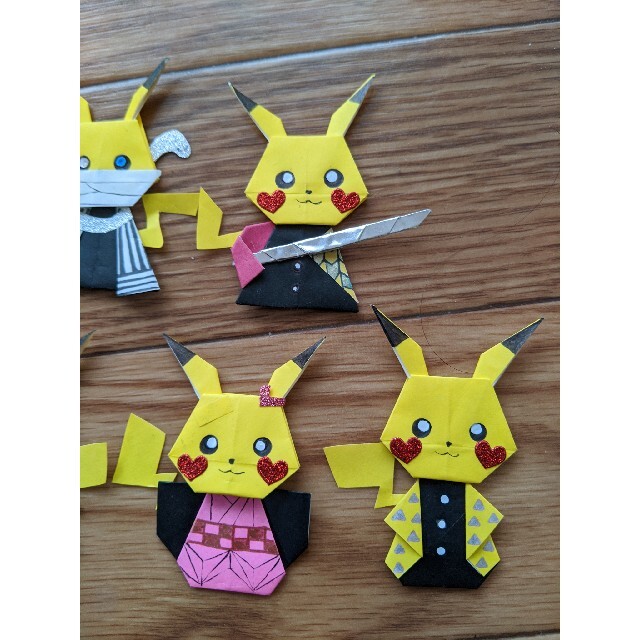 ポケモン 鬼滅の刃 7つセット 折り紙 壁面飾りの通販 By ムーミン S Shop ラクマ