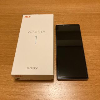 エクスペリア(Xperia)のXPERIA 1 au グレー(スマートフォン本体)