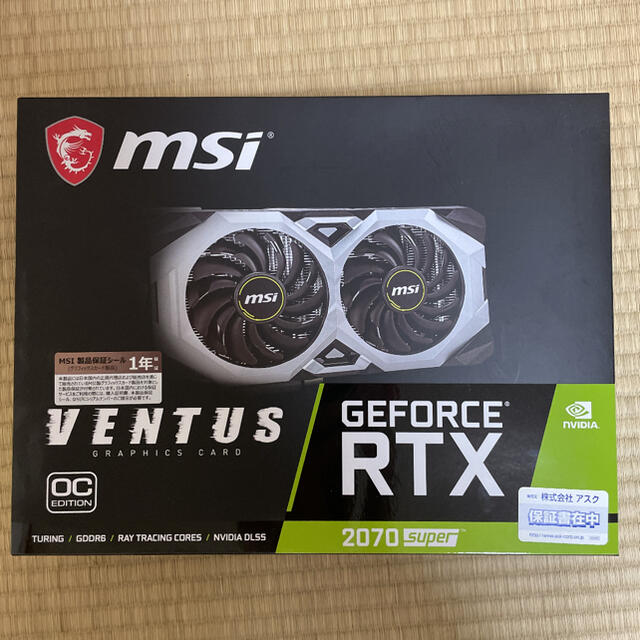 PC/タブレットMSI GeForce RTX 2070 SUPER VENTUS GP OC