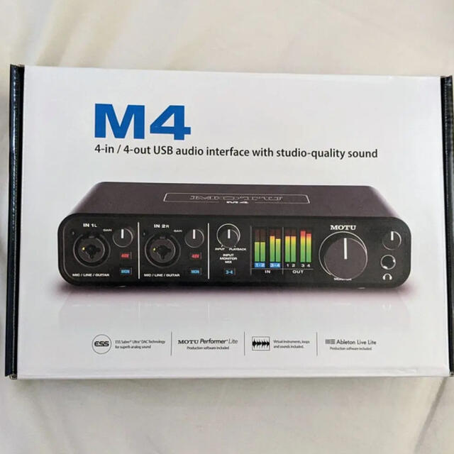 新品未使用 MOTU M4 typeC オーディオインターフェース