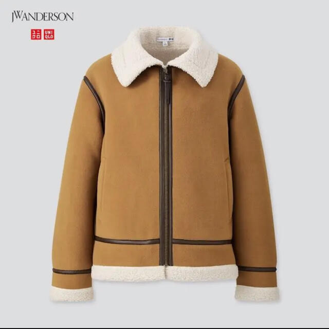 UNIQLO ユニクロ JW ANDERSON ボアフリースブルゾン ブラウン