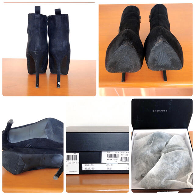 EVOL(イーボル)のEVOL ショート ブーツ ブラック BABYPURE レディース ピンヒール レディースの靴/シューズ(ブーツ)の商品写真