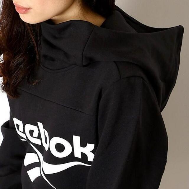 Reebok(リーボック)の【完売品】Reebok クラシックス 　ロングパーカー　ブラック　XL レディースのワンピース(ロングワンピース/マキシワンピース)の商品写真