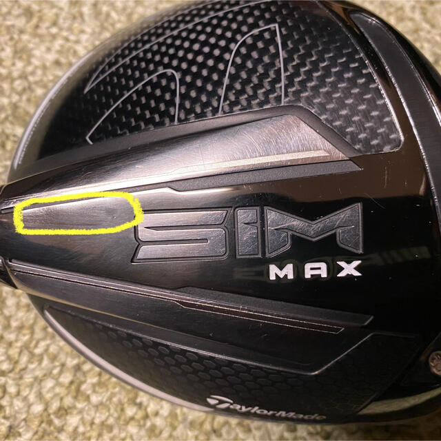 TaylorMade(テーラーメイド)のテーラーメイド SIM MAXドライバー9.0°ヘッド スポーツ/アウトドアのゴルフ(クラブ)の商品写真