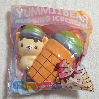 レインボー アイスクリームハグ ヤミーベア☆ぷに丸 スクイーズの通販
