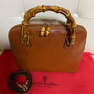 Gucci - 美品 GUCCI オールド グッチ バンブー 2way ショルダー バッグ