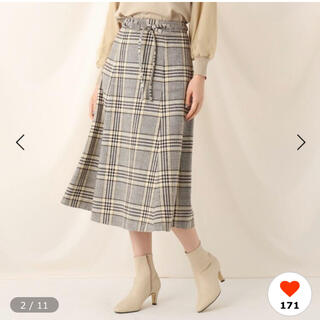 クチュールブローチ(Couture Brooch)のクチュールブローチ　チェックツイードマーメイドスカート(ロングスカート)