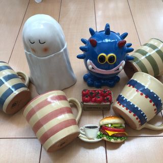 ザラホーム(ZARA HOME)のafternoon tea マグカップ4個　ZARA HOME 小物入れ 貯金箱(食器)