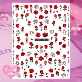 Fleur de Rose nail stiker ❤︎ Red(ネイル用品)