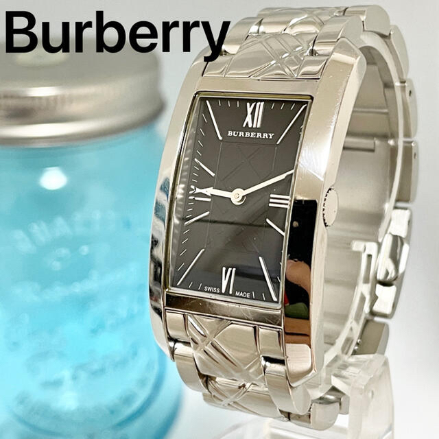 185 バーバリー時計　レディース腕時計　新品電池　スクエア　メンズ腕時計 | フリマアプリ ラクマ