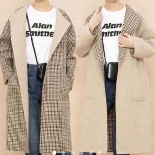 アダムエロぺ(Adam et Rope')のアダムエロペ　リバーシブルコート(ロングコート)