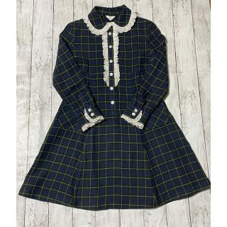 シャーリーテンプル(Shirley Temple)のシャーリーテンプル チェックワンピース 150cm キッズ 子供服 女の子(ワンピース)