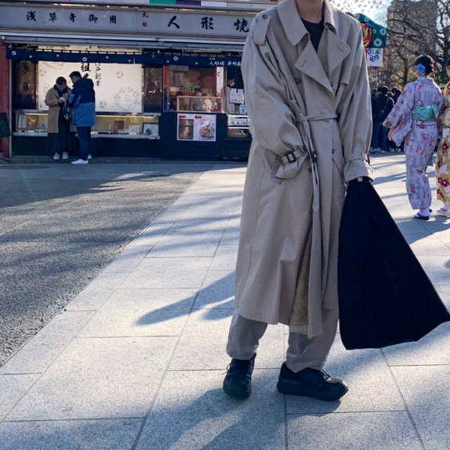 【stein】DOUBLE SHADE TRENCH COAT