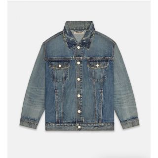 フィアオブゴッド(FEAR OF GOD)のESSENTIALS TRUCKER  JACKET DARK INDIGO(Gジャン/デニムジャケット)