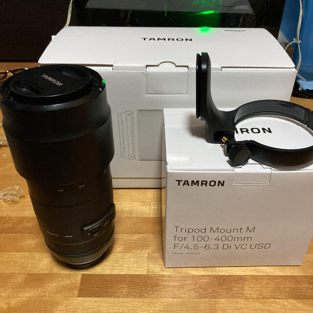 TAMRON(タムロン)のTAMRON100-400mm Di VC USD  三脚座付き スマホ/家電/カメラのカメラ(レンズ(ズーム))の商品写真