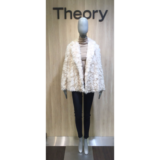 Theory 18aw フェイクファーコート