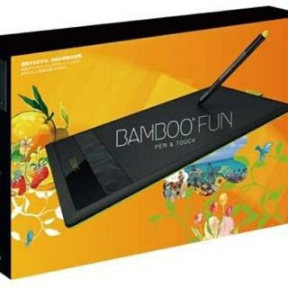 ワコム(Wacom)のMサイズ Wacom ペンタブレット  ブラック Bamboo Fun(PC周辺機器)