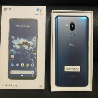 エルジーエレクトロニクス(LG Electronics)のAndroid One X5 判定○ SIMロック解除済 ワイモバイル ブルー(スマートフォン本体)