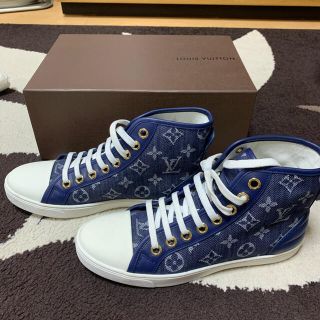 ルイヴィトン(LOUIS VUITTON)の【美品】ルイヴィトン　スニーカー　ハイカット(スニーカー)