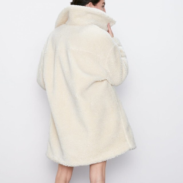 ZARA - ZARA 美品 テディベア コート もこもこ アウターの通販 ZARA - ZARA 美品 テディベア コート もこもこ アウターの通販