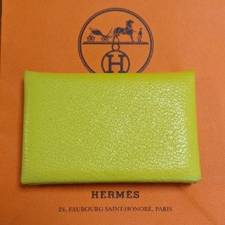 エルメス(Hermes)のお値下げ☆美品☆HERMESカルヴィ☆カードケース(名刺入れ/定期入れ)