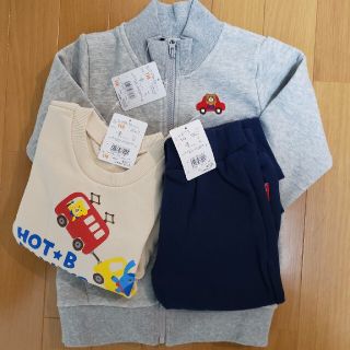 ホットビスケッツ(HOT BISCUITS)の新品　ミキハウス　ホットビスケッツ　トレーナー　パンツ　セット　110(Tシャツ/カットソー)