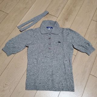 バーバリーブルーレーベル(BURBERRY BLUE LABEL)のBURBERRY BLUE LABEL ﾆｯﾄ半袖GLAY(ニット/セーター)