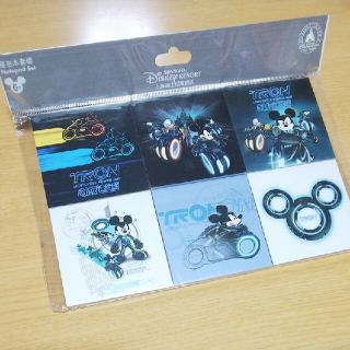 ディズニー(Disney)の上海ディズニーランド限定☆新品☆トロン ブロックメモセット/メモ帳 TRON(ノート/メモ帳/ふせん)