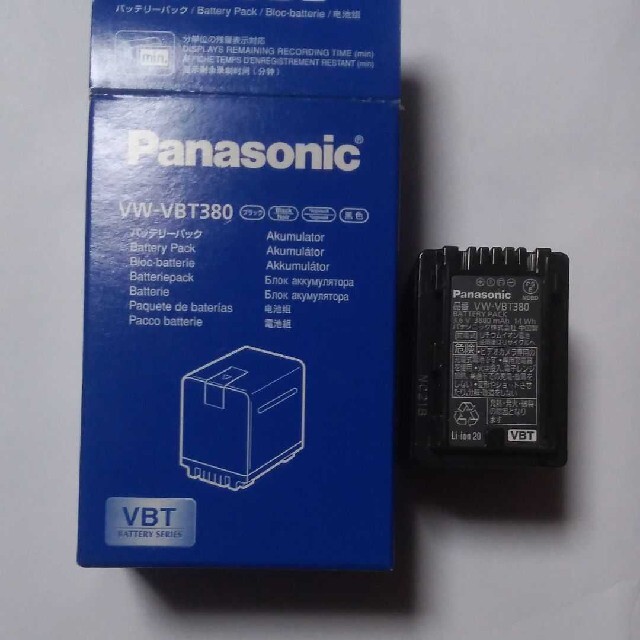 Panasonic(パナソニック)のたこ様専用　Panasonic VW-VBT380 バッテリーパック スマホ/家電/カメラのスマートフォン/携帯電話(バッテリー/充電器)の商品写真