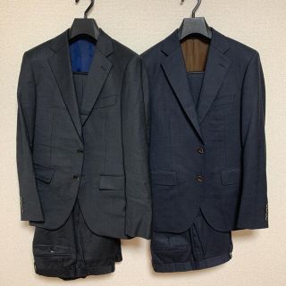 スーツカンパニー(THE SUIT COMPANY)の身長170cm前後 スーツ グレー ネイビー 2着セット Aoki Tokyo(セットアップ)