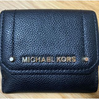 マイケルコース(Michael Kors)のマイケルコース　財布　三つ折り　ブラック(財布)