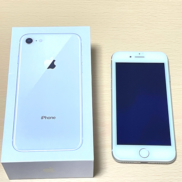 【箱 充電器あり】iPhone8 64GB シルバー SIMフリー