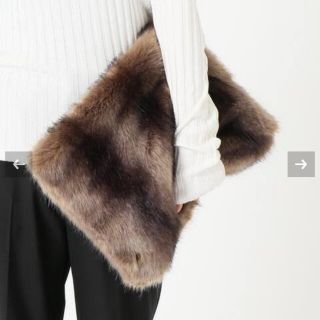 アパルトモンドゥーズィエムクラス(L'Appartement DEUXIEME CLASSE)のAP STUDIO FAKE FUR MINK ポーチバッグ(クラッチバッグ)