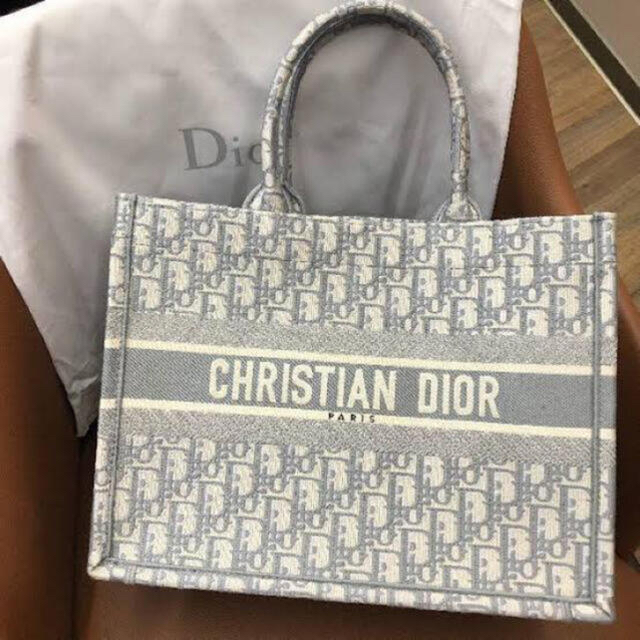 Dior(ディオール)のDIOR bookトート　グレー レディースのバッグ(トートバッグ)の商品写真