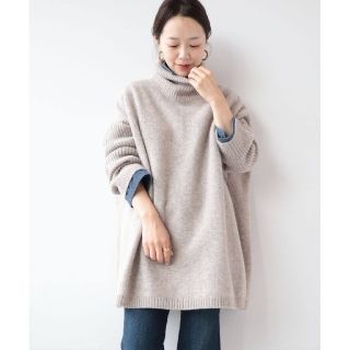 プラージュ(Plage)の新品 20AW プラージュ イタリアヤーン サイドスリットハイネックプルオーバー(ニット/セーター)