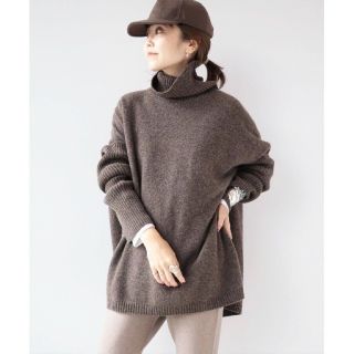 プラージュ(Plage)の新品 20AW プラージュ イタリアヤーン サイドスリットハイネックプルオーバー(ニット/セーター)