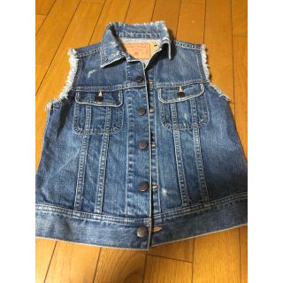 マウジー(moussy)のデニムベスト　Gジャン　アウター　moussy サイズ1(Gジャン/デニムジャケット)