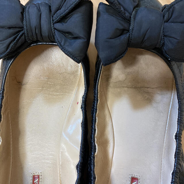 PRADA(プラダ)のPRADA プラダ  バレリーナ　リボン　紗栄子 レディースの靴/シューズ(バレエシューズ)の商品写真