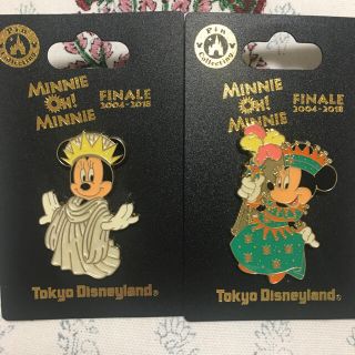 ディズニー(Disney)のTDL ミニーオー！ミニー　ピンバッジ2個セット(バッジ/ピンバッジ)