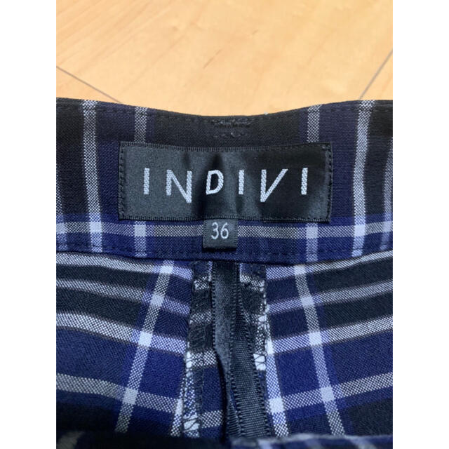 INDIVI(インディヴィ)のINDIVI チェックパンツ レディースのパンツ(カジュアルパンツ)の商品写真