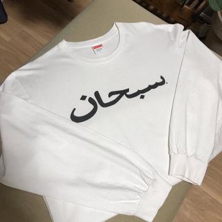 【再値下げ！】Supreme Arabic Logo L/S Tee Grey