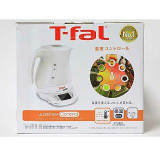 ティファール(T-fal)のティファール 電気ケトル ジャスティンプラスコントロール ホワイト1.2L (電気ケトル)