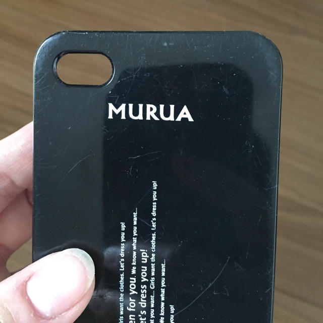 MURUA(ムルーア)のiphon4.4s用ケース スマホ/家電/カメラのスマホアクセサリー(モバイルケース/カバー)の商品写真