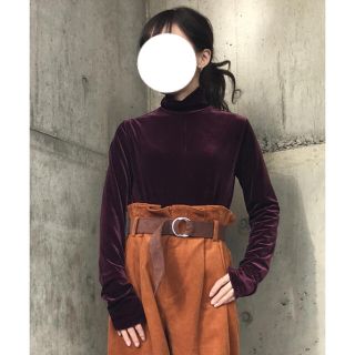 ジーヴィジーヴィ(G.V.G.V.)のG.V.G.V. VELOUR TURTLE NECK TOP(カットソー(長袖/七分))