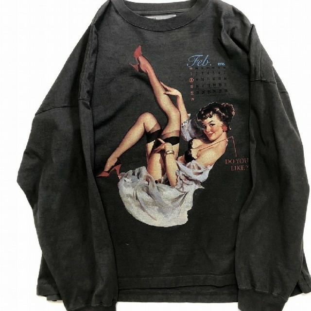 DAIRIKU/"Pinup Girl" Long Sleeve Teeメンズ