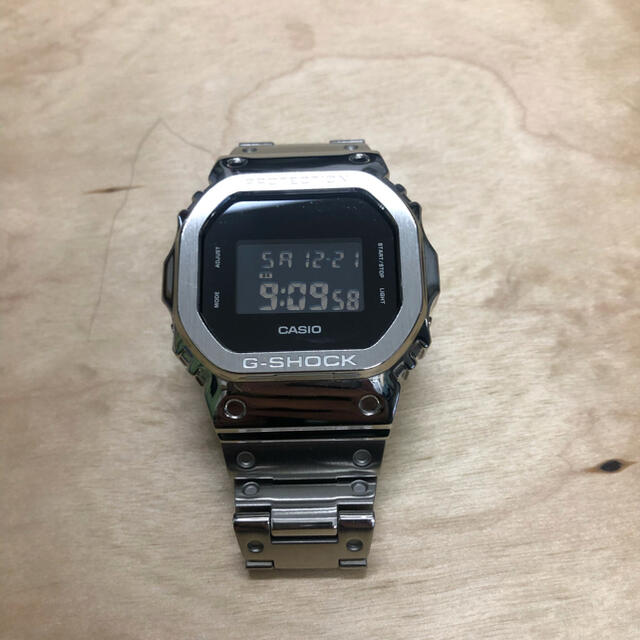 G-SHOCK(ジーショック)のG-SHOCK DW-5600 フルメタル カスタム用 セット シルバー メンズの時計(金属ベルト)の商品写真