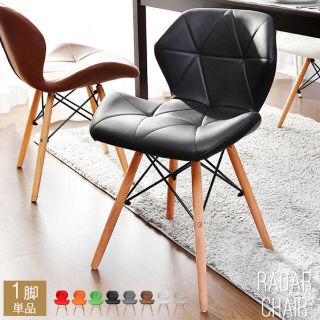 イームズ(EAMES)の未使用イームズチェア　ブラック(ダイニングチェア)